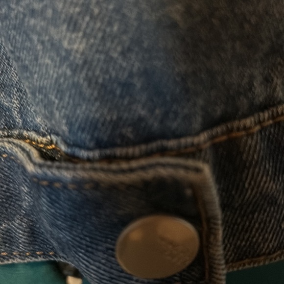 Jeans FAShion denim vest with distressing and beads. NWT. No inside tags.size m - Picture 7 of 7